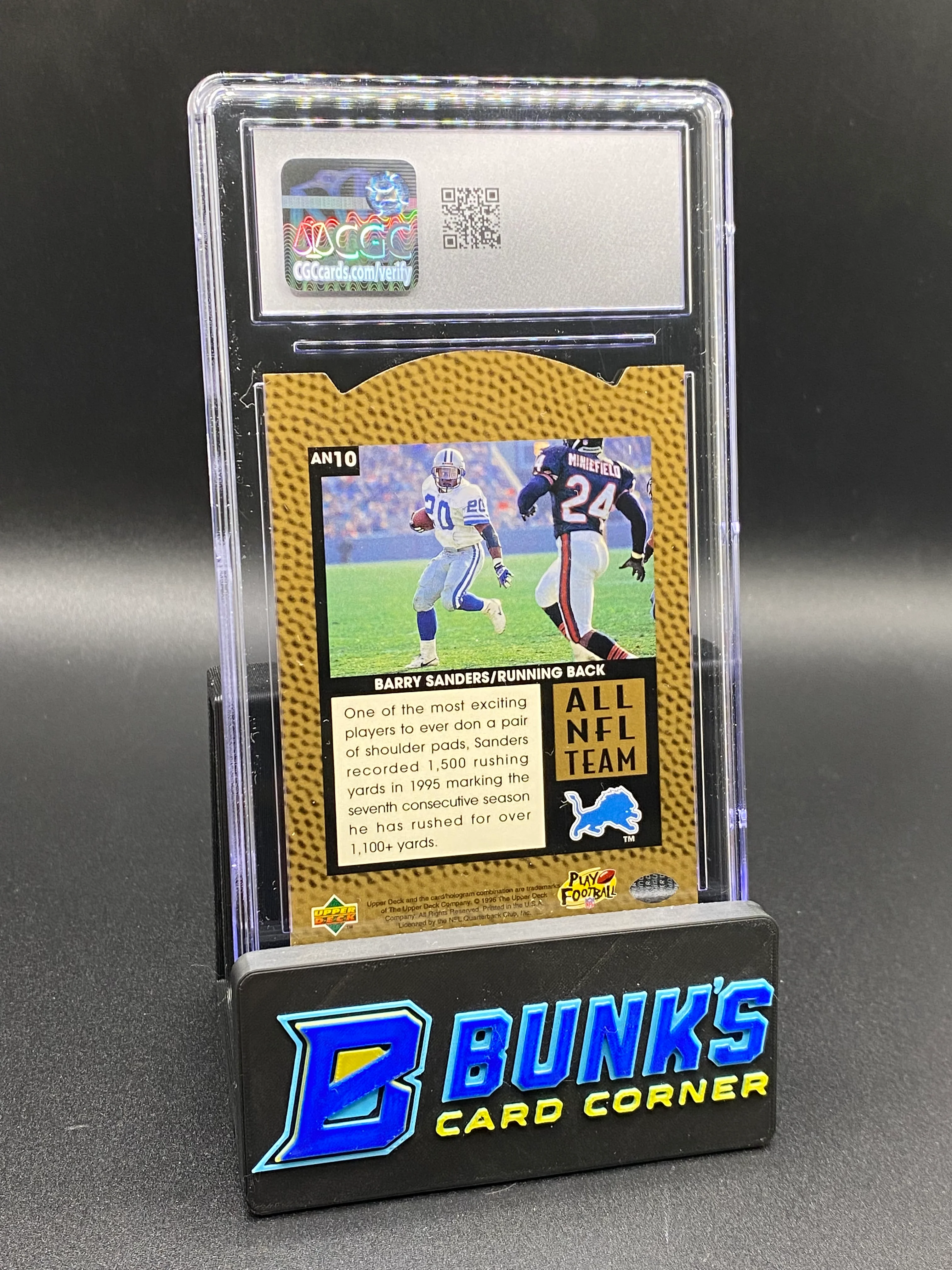 1996 Barry Sanders All NFL Team CGC 9.5 - Image 2