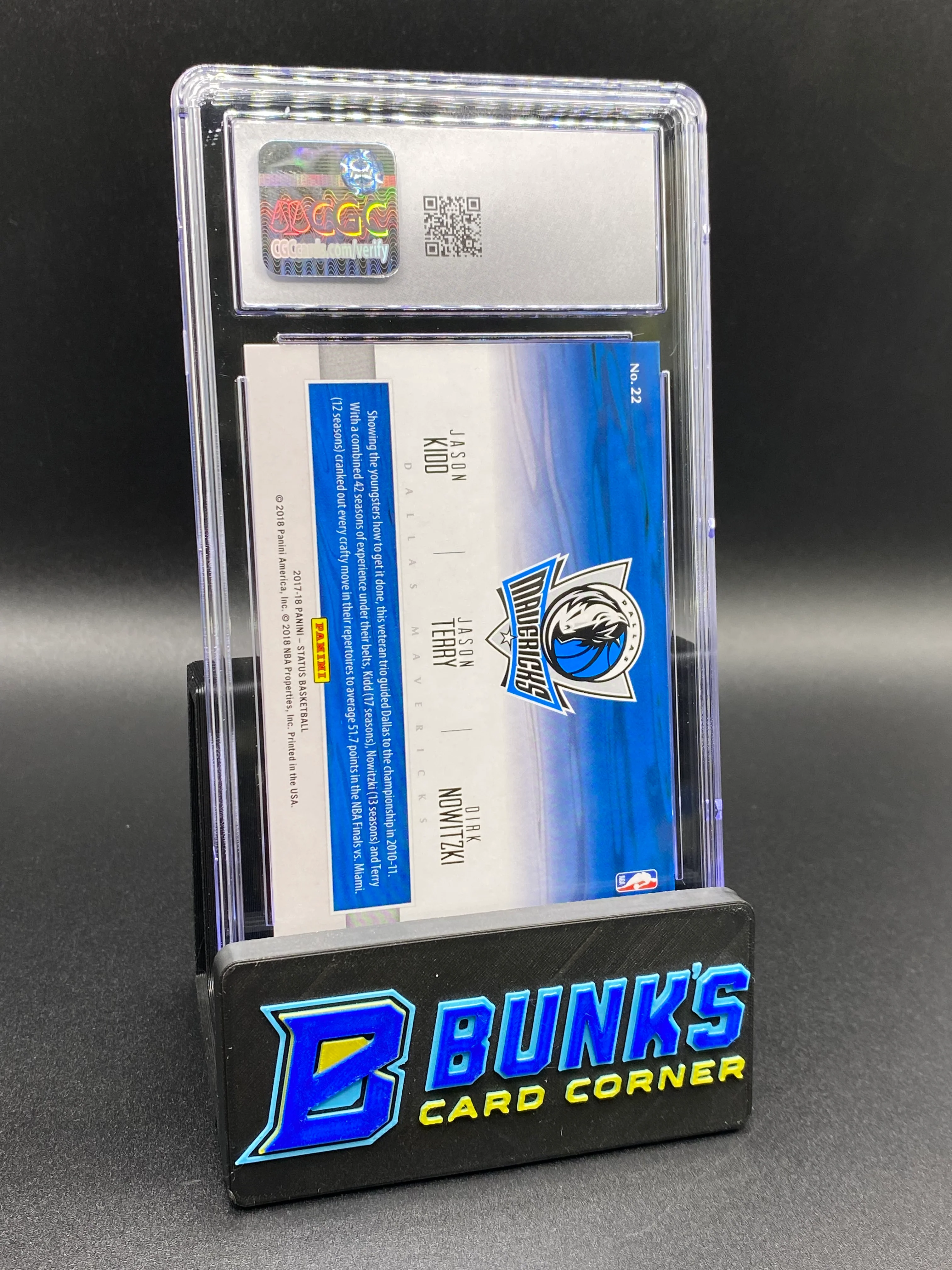 2017-2018 Kidd & Terry & Nowitzki Blue 111/199 CGC 10 - Image 2