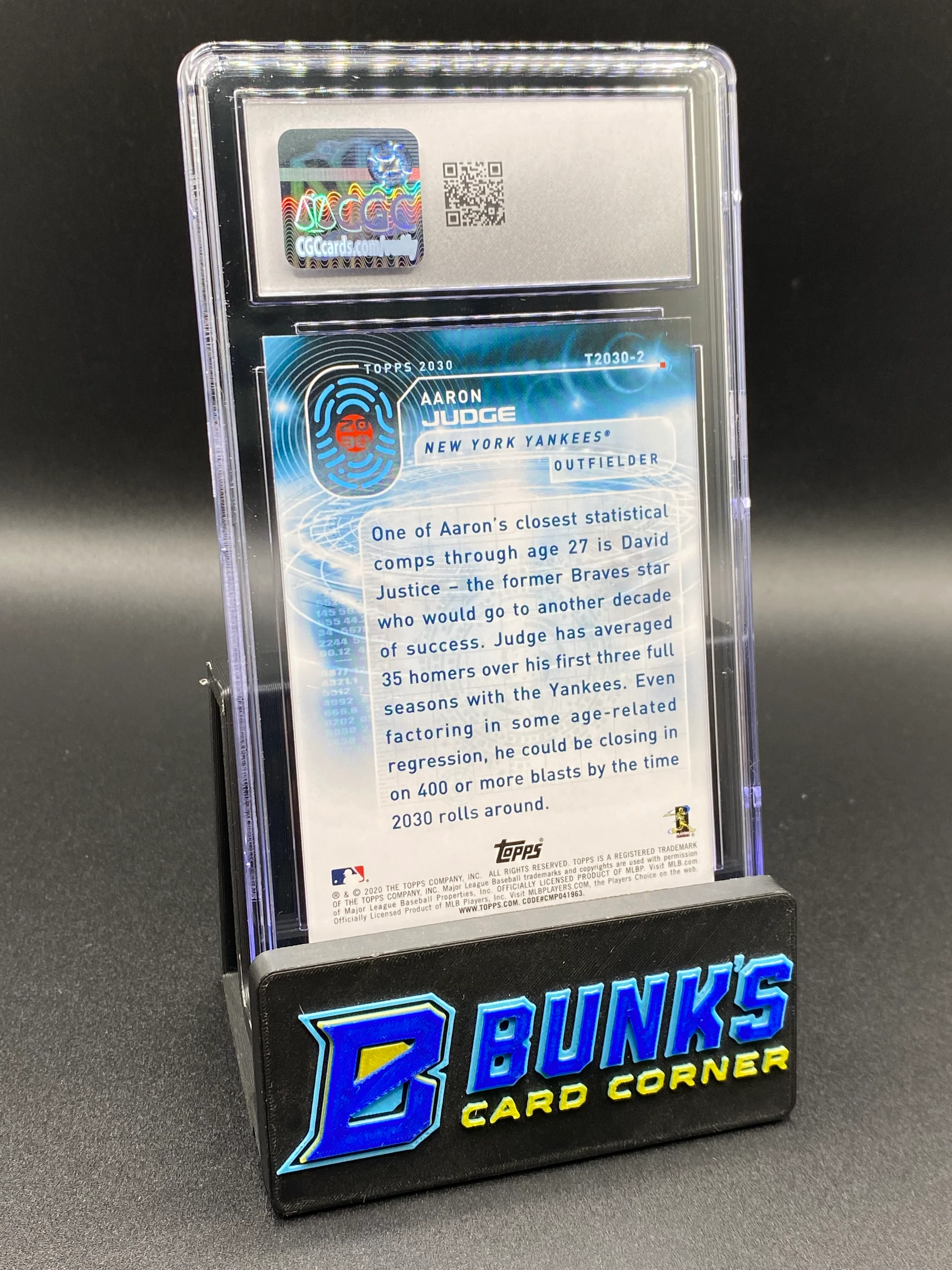 2020 Aaron Judge 2030 CGC 10 SP - Image 2