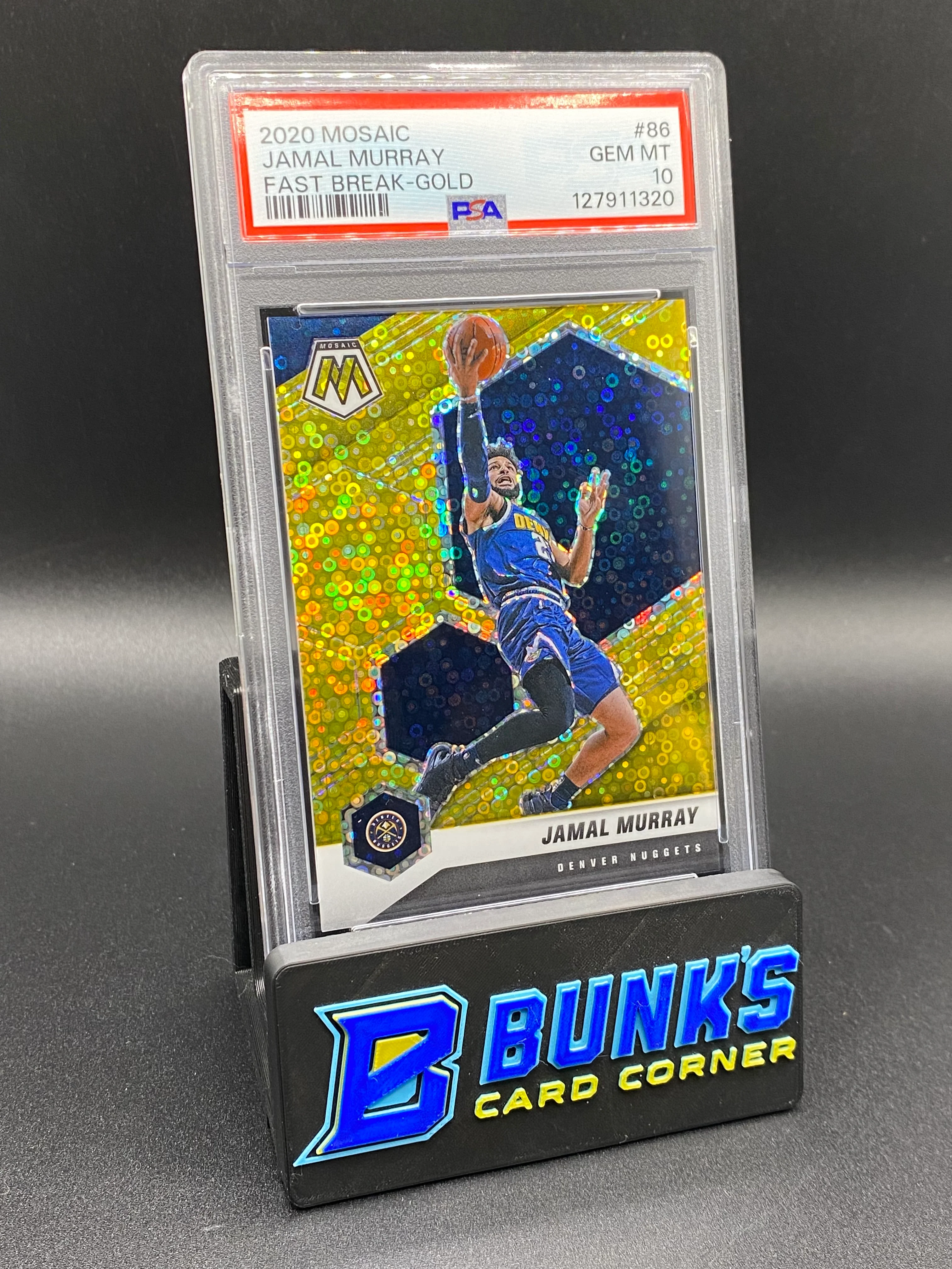 2020 Jamal Murray Fast Break Gold PSA 10 6/10 POP 3