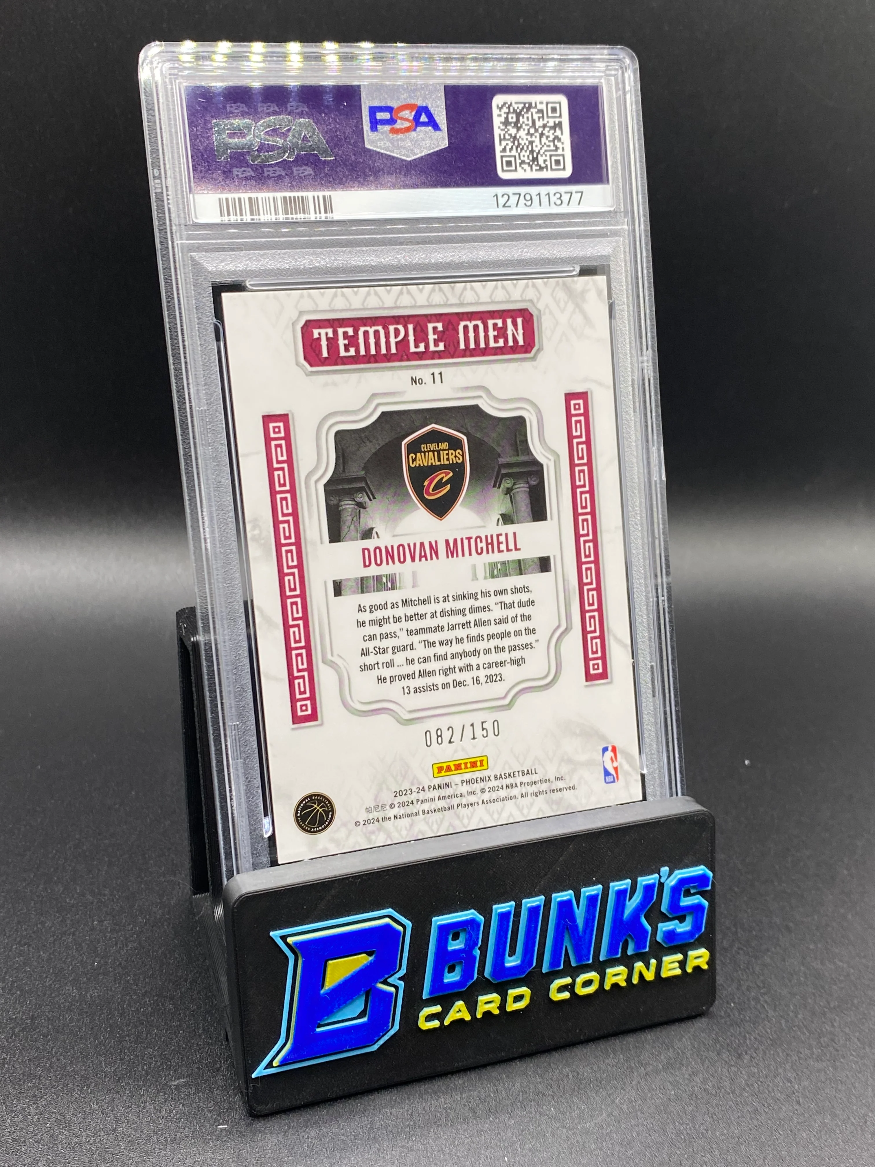 2023 Donovan Mitchell Temple Men-White Lazer PSA 10 82/150 - Image 2