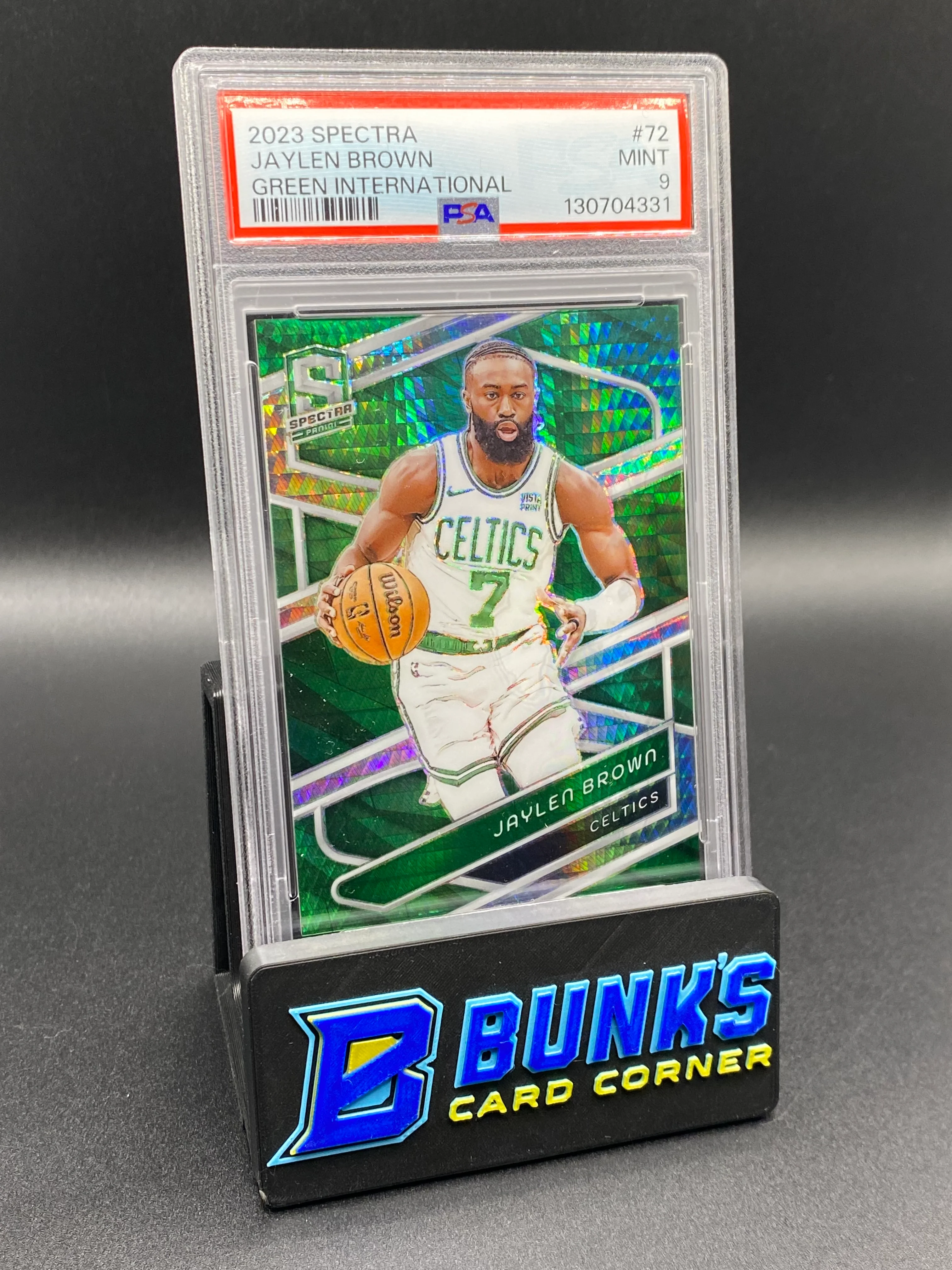 2023 Jaylen Brown Green International PSA 9 47/75