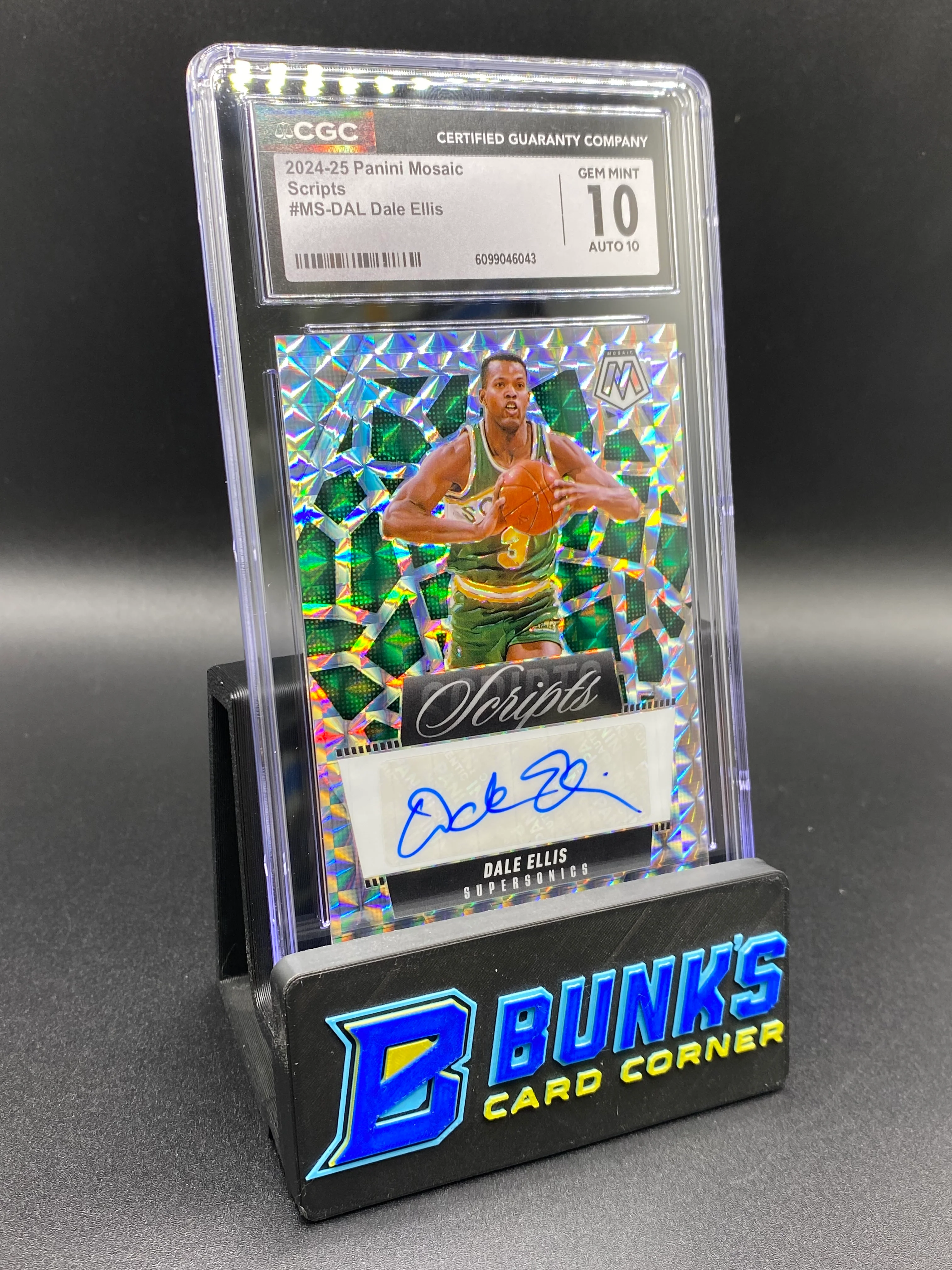 2024-25 Dale Ellis Scripts Auto CGC 10/10