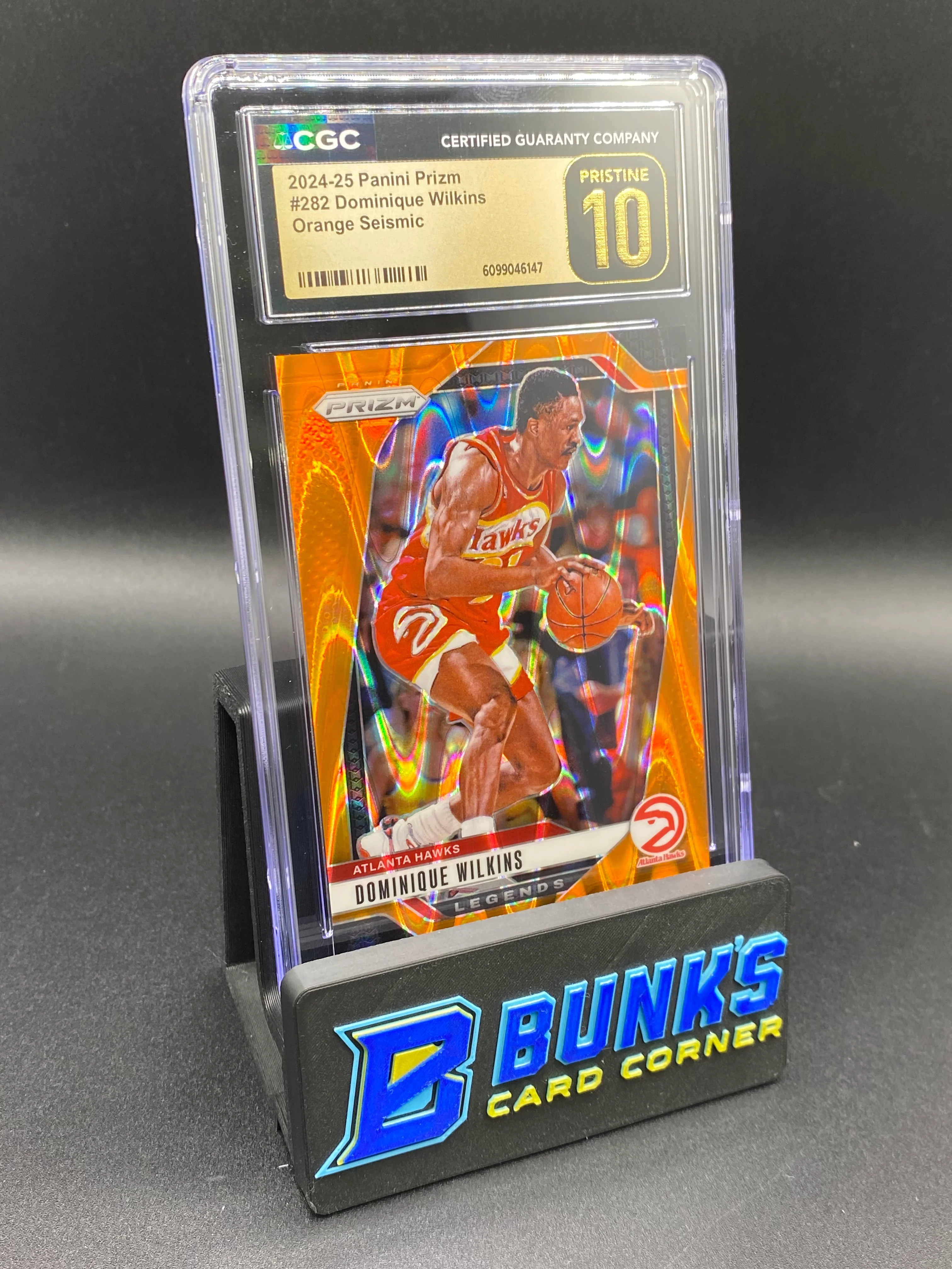 2024-25 Dominique Wilkins Orange Seismic CGC PRISTINE 10 101/199
