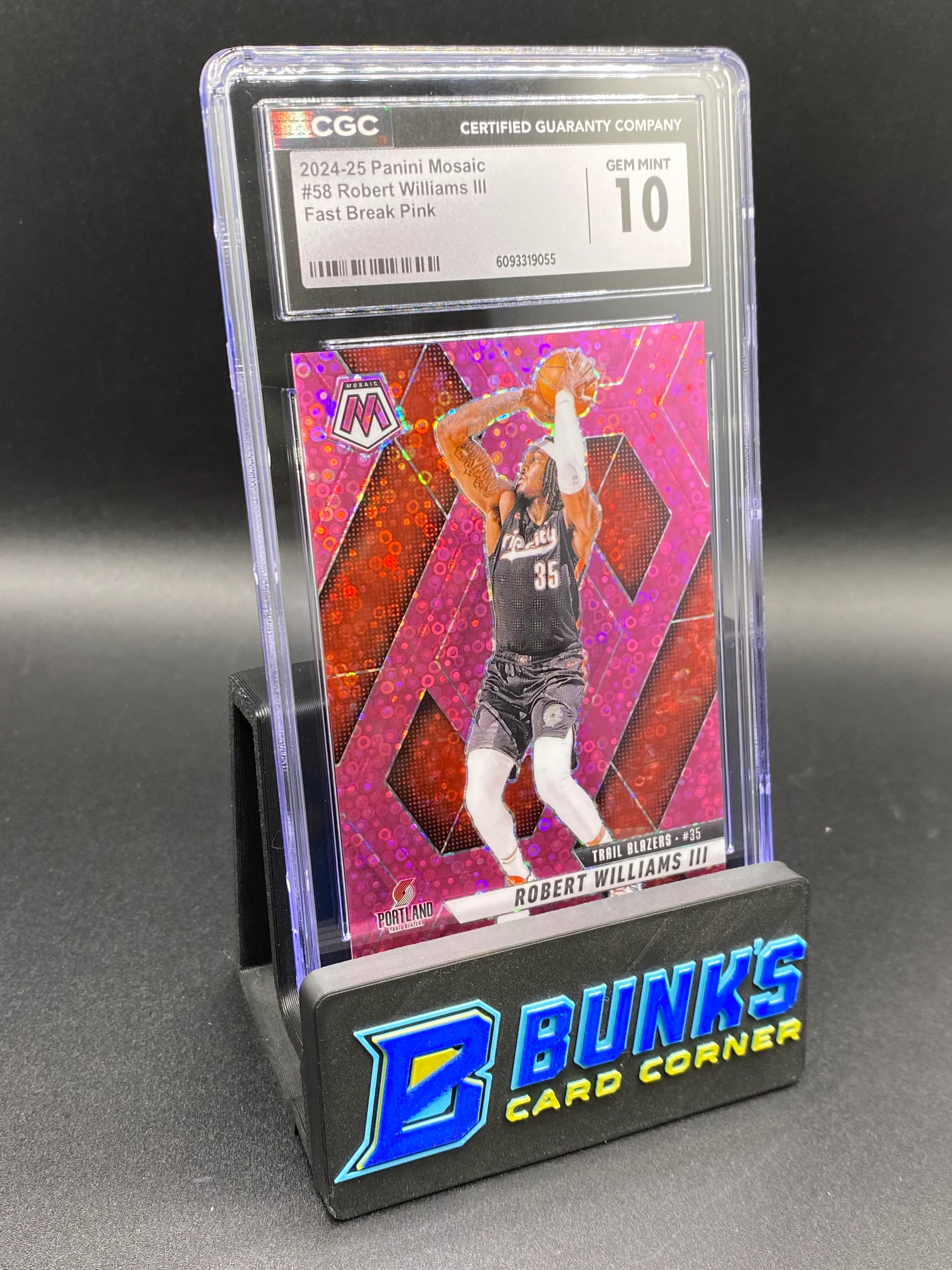 2024-25 Robert Williams III Fast Break Pink 12/20 CGC 10