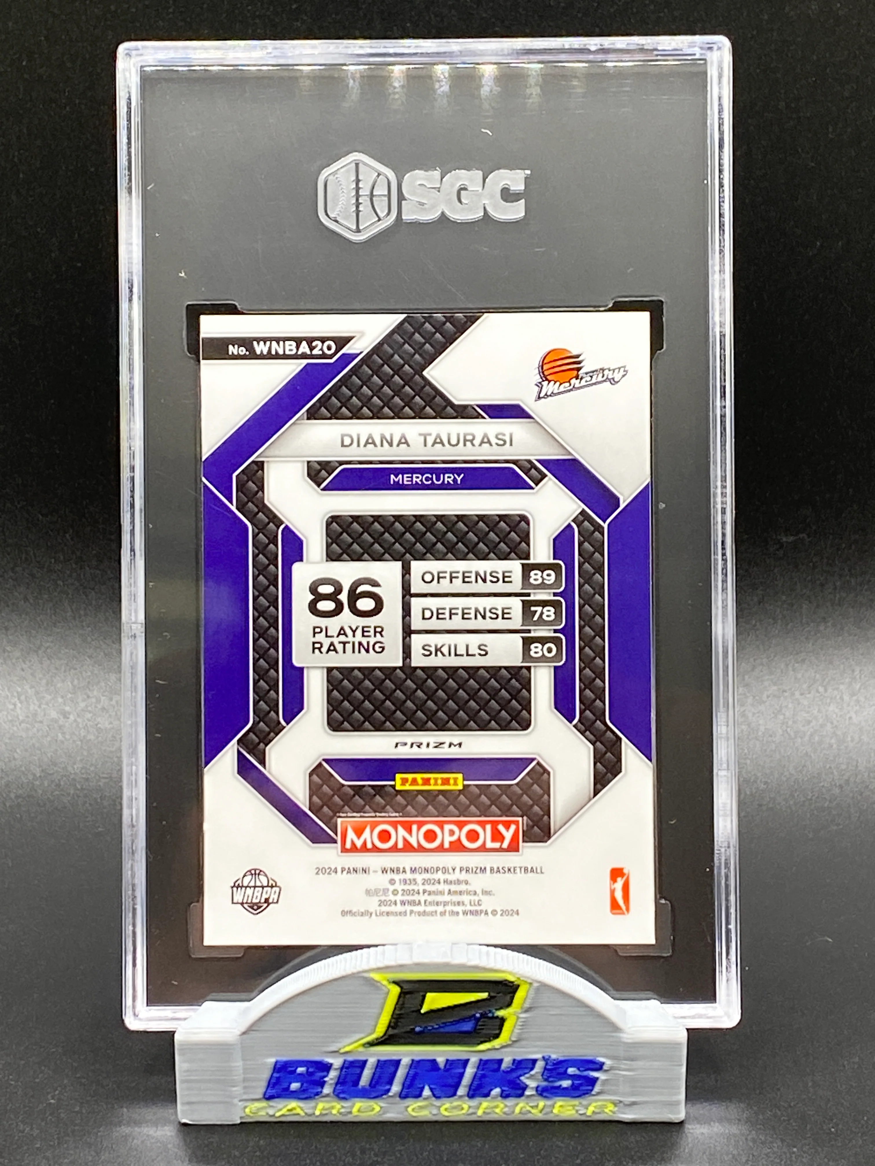 2024 Diana Taurasi Silver Prizm SGC 10 - Image 2