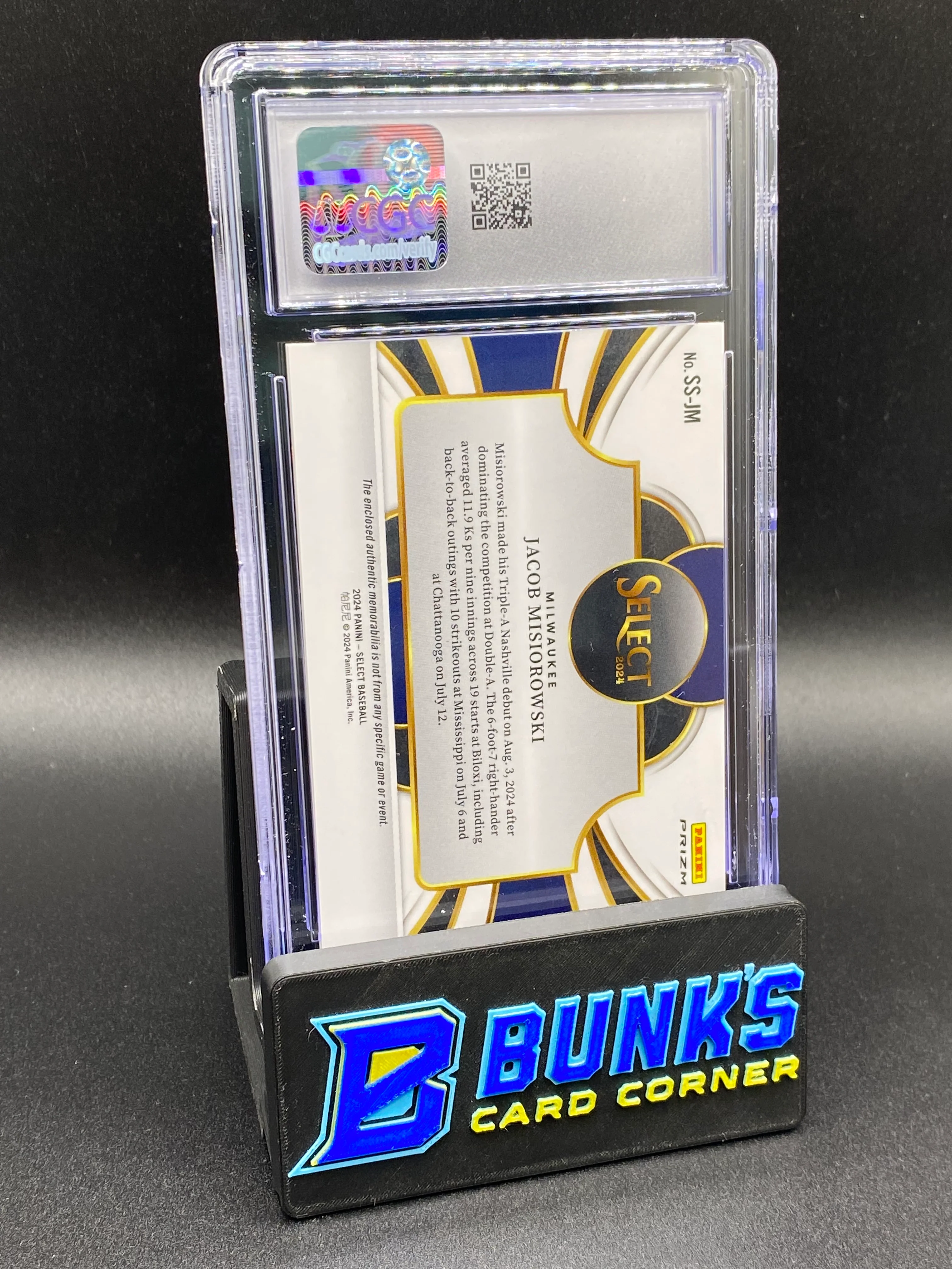 2024 Jacob Misiorowski Flash Patch CGC 8 - Image 2