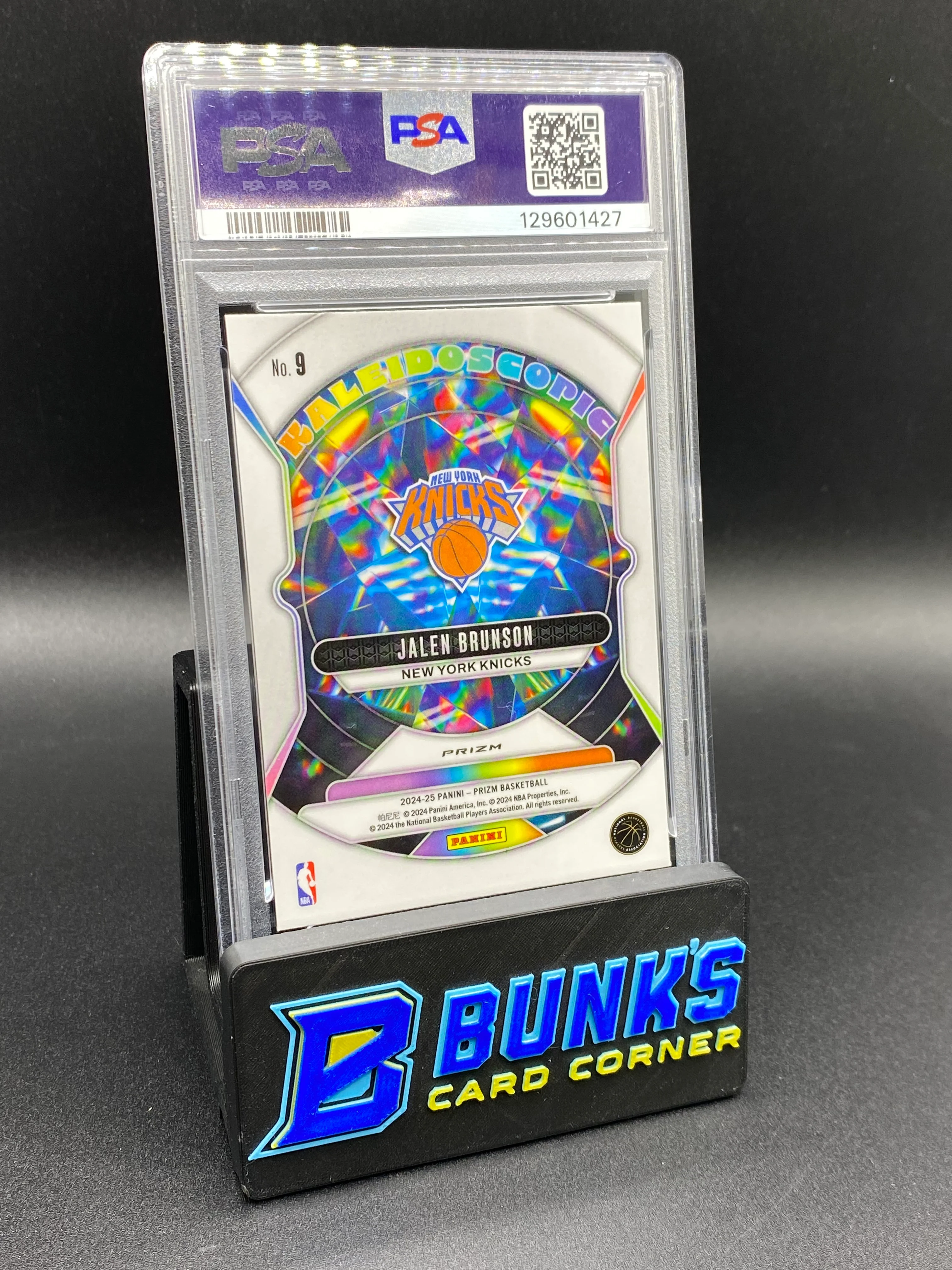2024 Jalen Brunson Kaleidoscopic Fast Break PSA 9 - Image 2