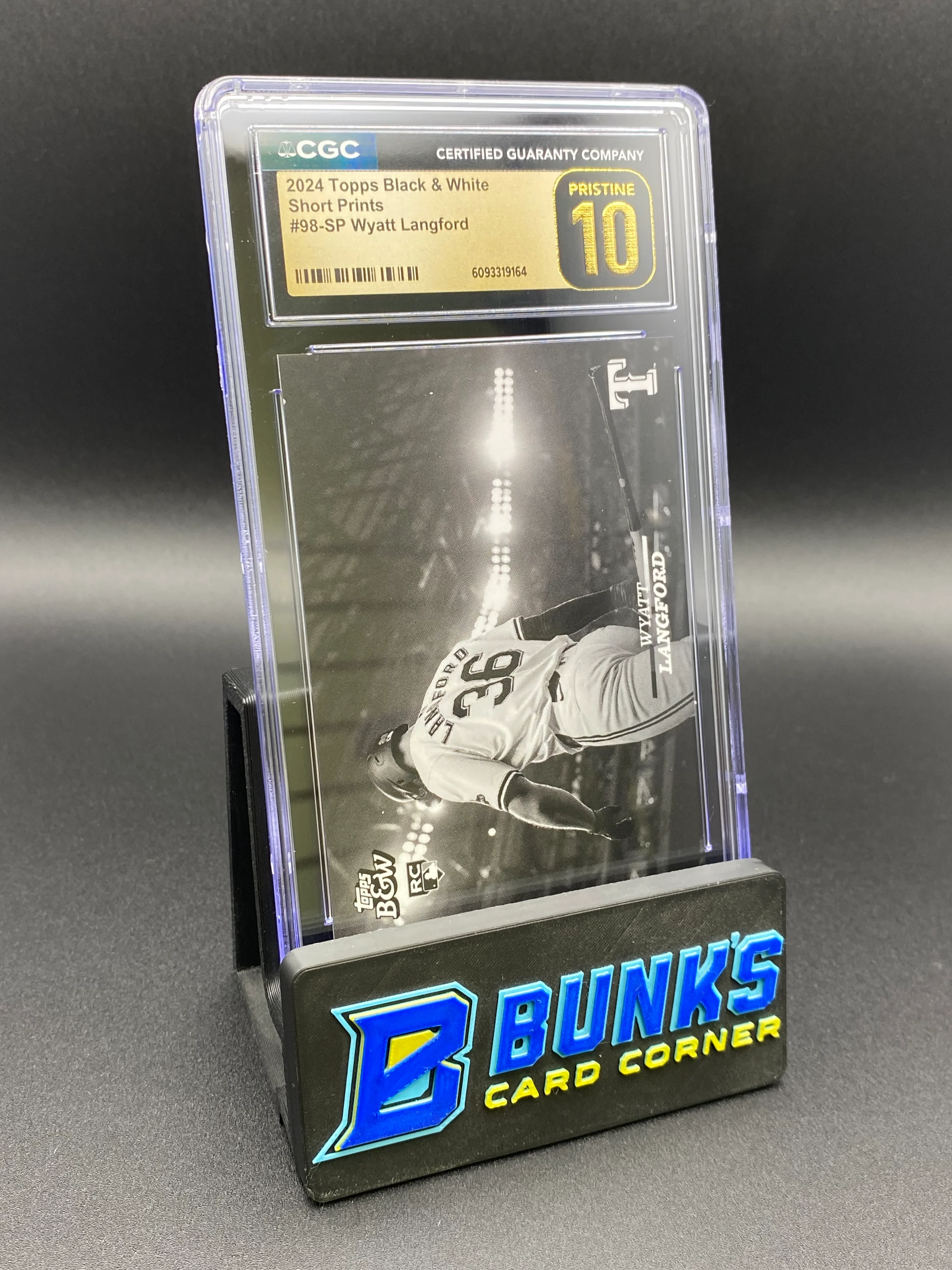 2024 Wyatt Langford Short Prints Black & White CGC PRISTINE 10