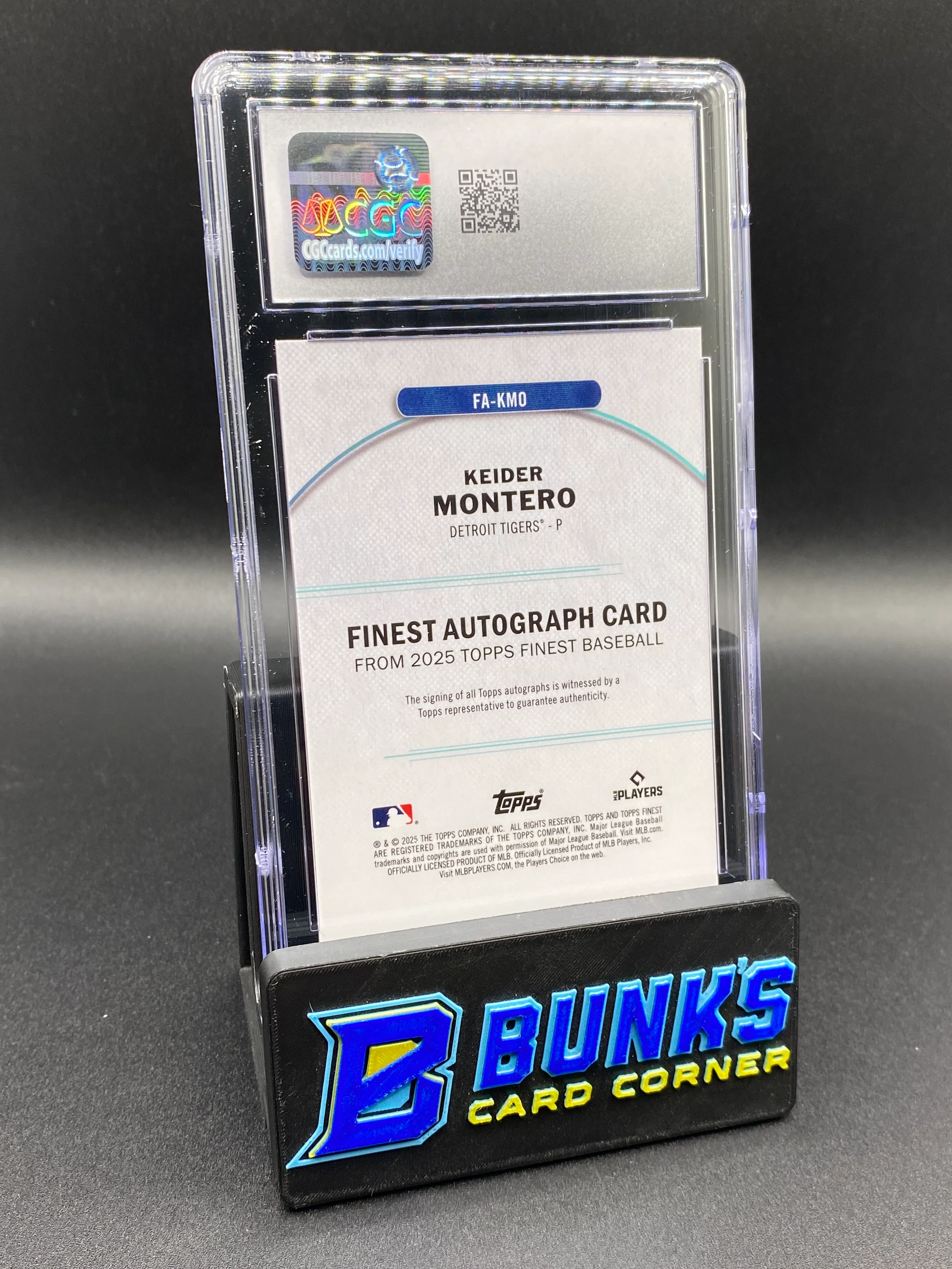 2025 Keider Montero Purple Ref. Auto 91/125 CGC 10/10 - Image 2